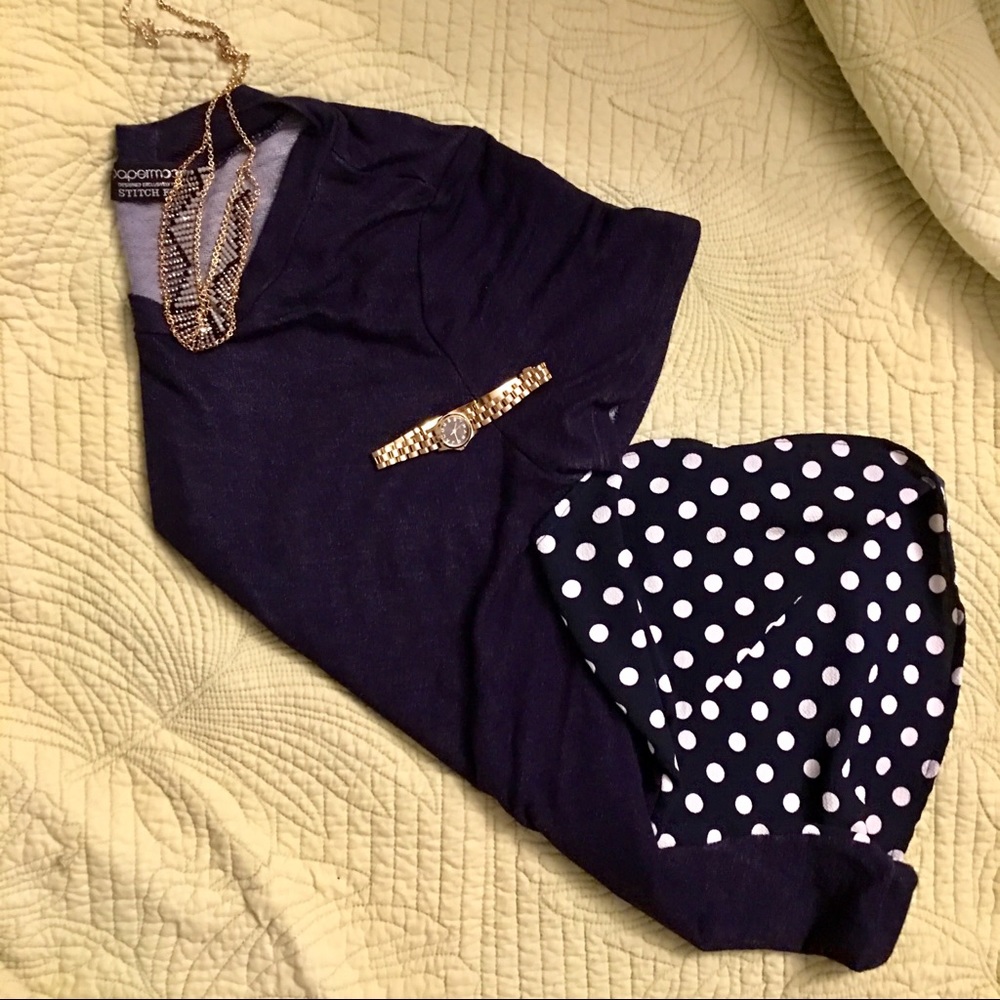 Stitch Fix Polkadot Blouse.